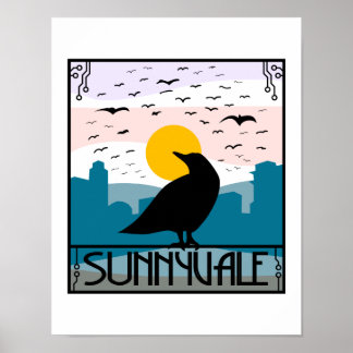 Solnyvalets Kråka Poster
