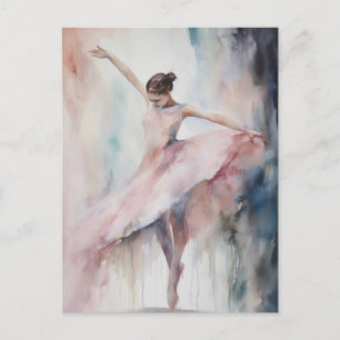 Solo Ballet Dancer-vykort Vykort