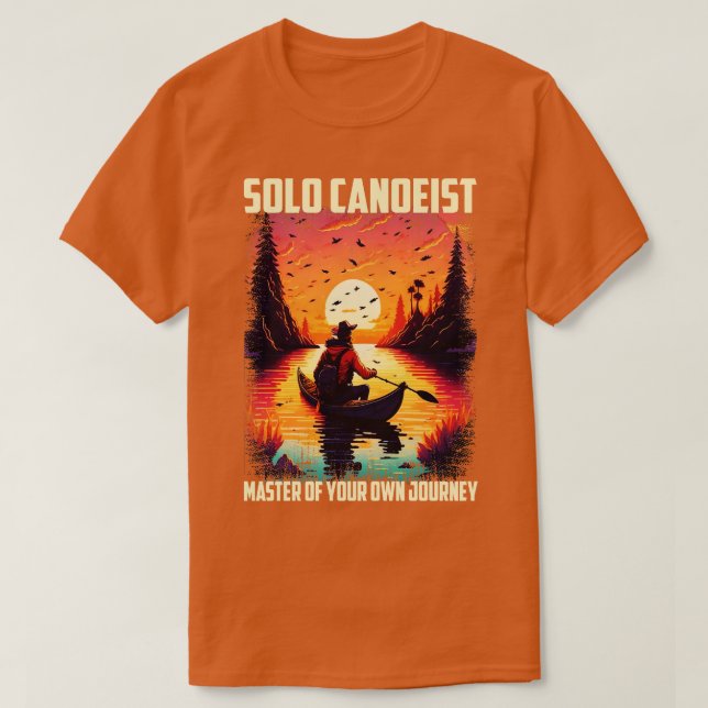 Solo Canoe Canoeing T Shirt (Design framsida)