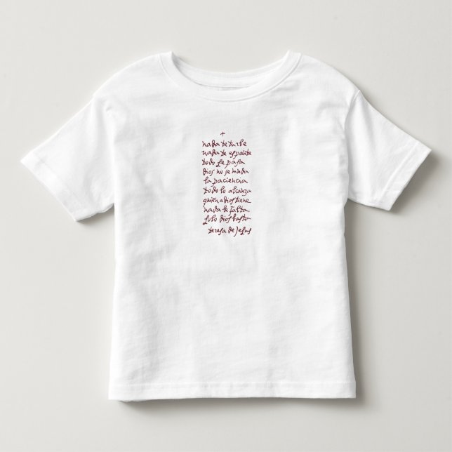 Solo Dios basta (Låt inget störa dig) T Shirt (Framsida)