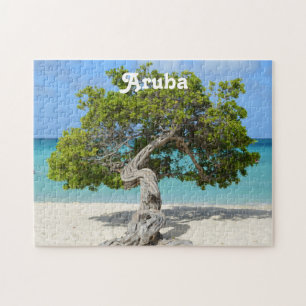 Solo Divi Divi träd i Aruba Pussel