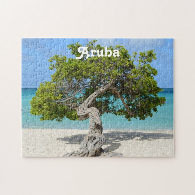 Solo Divi Divi träd i Aruba Pussel (Horisontell)