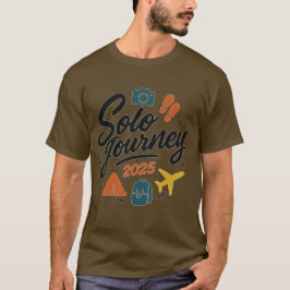 Solo Journey 2025 Äventyr Logotyp T Shirt