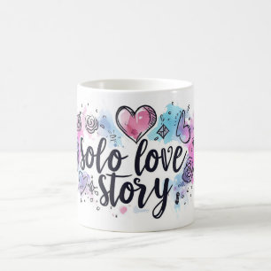 Solo Kärlek Story Cute Slogan Kaffemugg