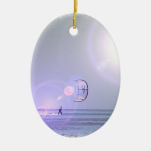 Solo Kiteboarder prydnad Julgransprydnad Keramik