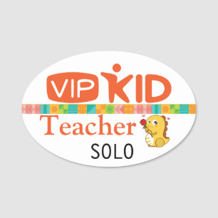 SOLO Meetup Button för lärare Namnbricka
