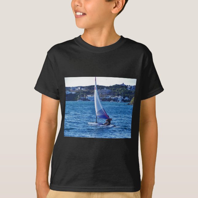Solo Sailing Dinghy T Shirt (Framsida)