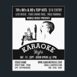 Solo Singer, Karaoke Event Advertising Flygblad<br><div class="desc">Solo Singer,  Karaoke Event Advertising Flyer från Affärskortet Store.</div>