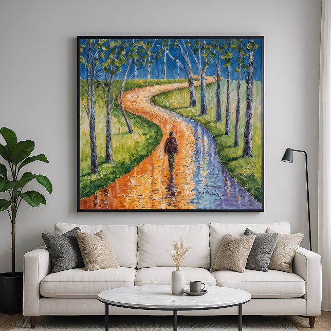 Solo Stroll - Abstrakt Impressionism Art Stil Poster (Skapare uppladdad)