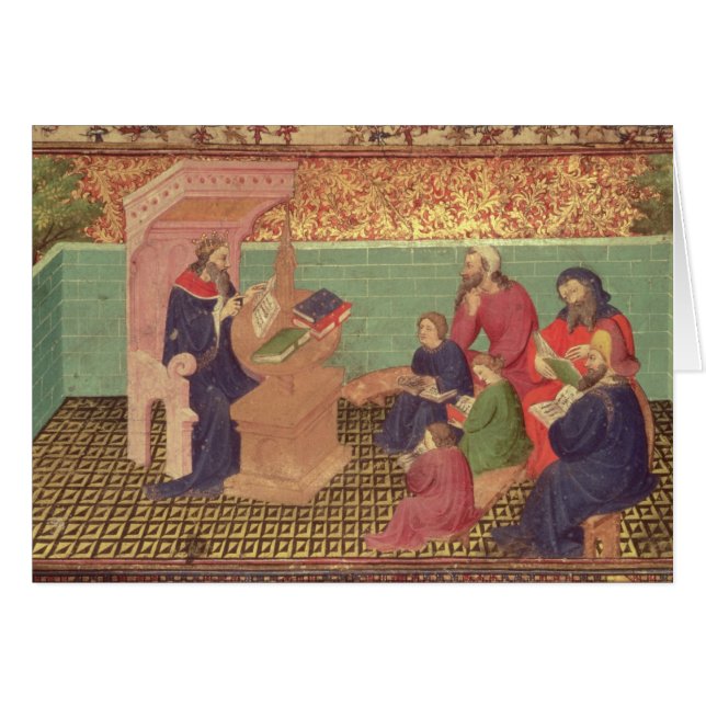 Solomon diktat proverbsna hälsningskort (Framsidan Horizontal)