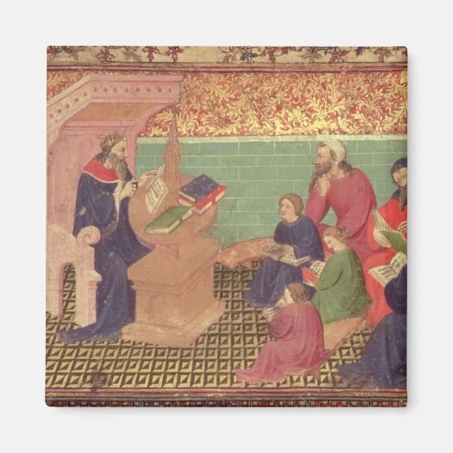 Solomon dikterar ordspråk magnet (Framsidan)