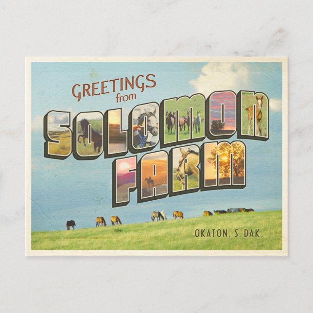 Solomon Farm-vykort Vykort (Framsida)