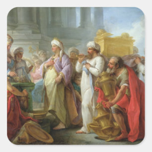Solomon för ark av överenskommelsen, 1747 fyrkantigt klistermärke