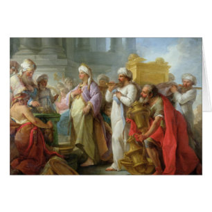 Solomon för ark av överenskommelsen, 1747 hälsningskort