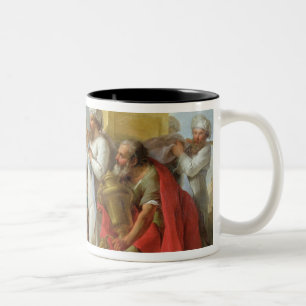 Solomon för ark av överenskommelsen, 1747 Två-Tonad mugg
