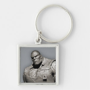 Solomon Grundy suppleant Fyrkantig Silverfärgad Nyckelring