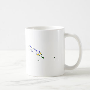 Solomon Island flaggakarta Kaffemugg