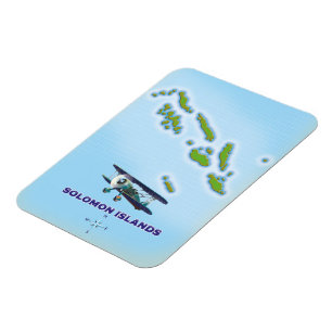 Solomon-öarnas kartografi karta. magnet