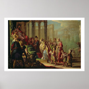 Solomon och drottningen av Sheba eller Esther för Poster