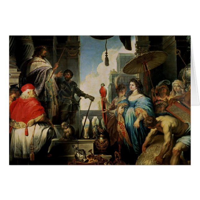 Solomon och drottningen av Sheba Hälsningskort (Framsidan Horizontal)