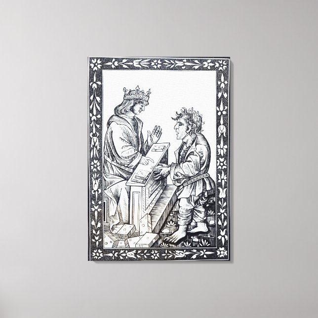 Solomon och Marcoul, illustration från Canvastryck (Framsida)