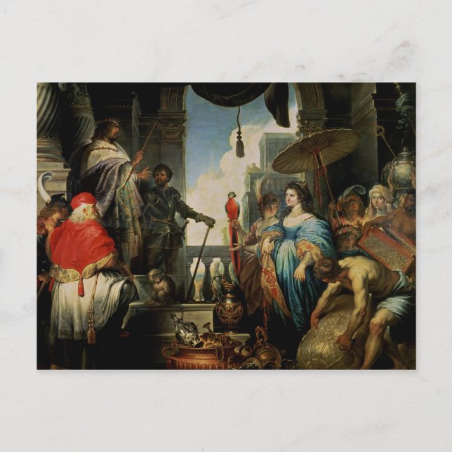 Solomon och Sheba drottning Vykort (Framsida)