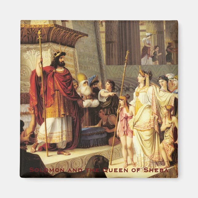 Solomon och Sheba-drottningen - Giovanni De Min Magnet (Framsidan)