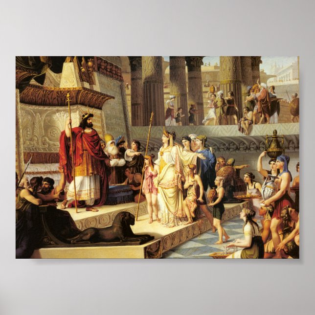 Solomon och Sheba-drottningen - Giovanni De Min Poster (Framsidan)