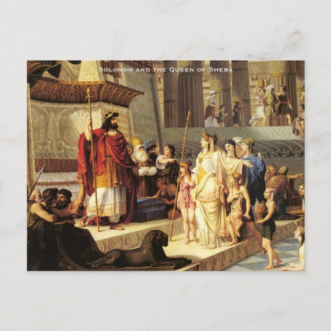 Solomon och Sheba-drottningen - Giovanni De Min Vykort (Framsida)