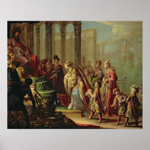 Solomon och Shebas drottning eller Esther före A Poster