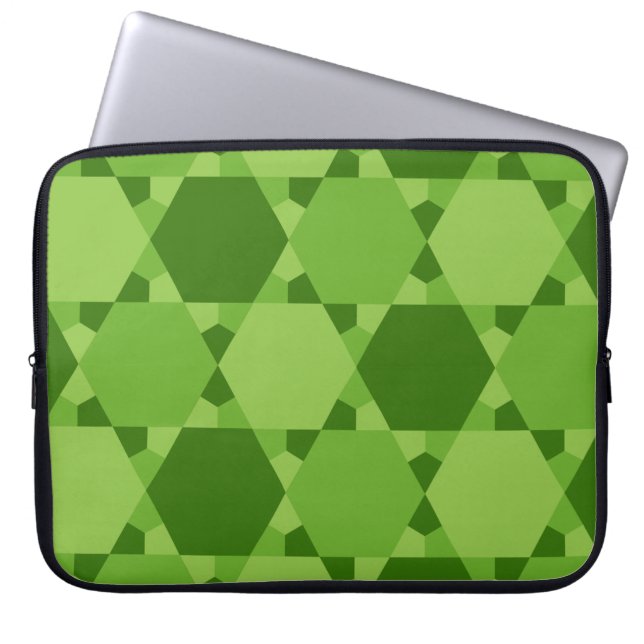Solomon Seal Star av David Optical Illusion Laptop Fodral (Framsidan)