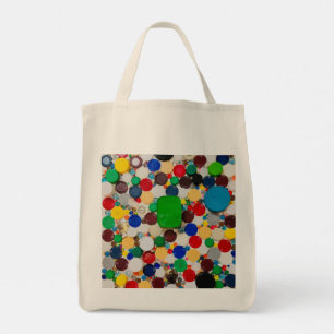 Solomons glädje: Flaska Cap Art Designer Tote Tygkasse