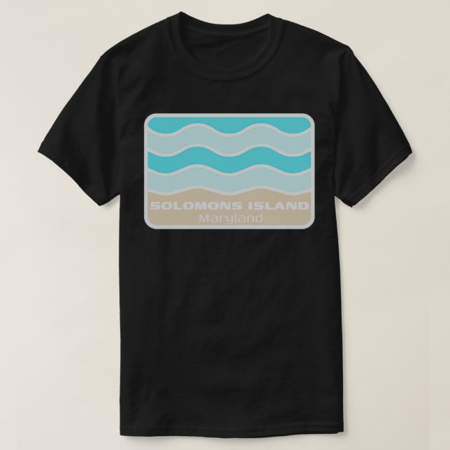Solomons Island Maryland CrashWave på MD San T Shirt (Design framsida)