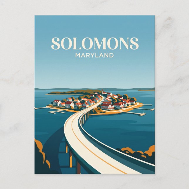 Solomons Island Maryland Vykort (Framsida)