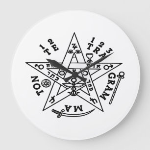 Solomons Pentagram Stor Klocka