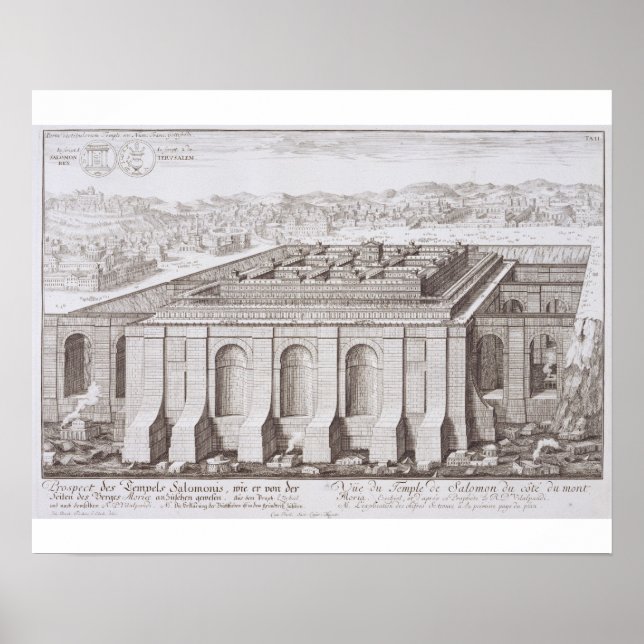 Solomons tempel, Jerusalem, från Entwurf ei Poster (Framsidan)