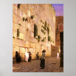 SOLOMON'S WALL JERUSALEM - SKRIVNINGAR - POSTER -