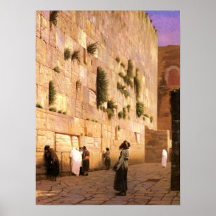 SOLOMON'S WALL JERUSALEM - SKRIVNINGAR - POSTER - 
