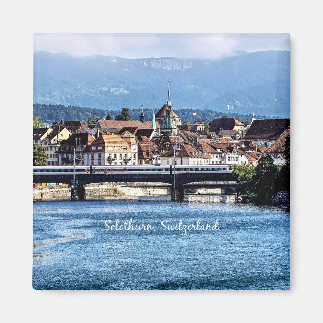 Solothurn, Schweiz-fotografi Magnet (Framsidan)