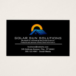 Solpanel Energiinstallation Visitkort