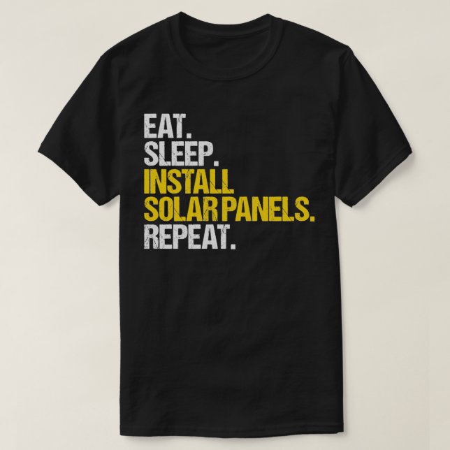 Solpanelens förnybar energi Eat Si Solar Insta T Shirt (Design framsida)