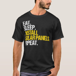 Solpanelens förnybar energi Eat Si Solar Insta T Shirt