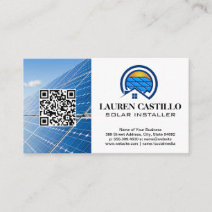 Solpanelens hemsida, Logotyp QR Visitkort