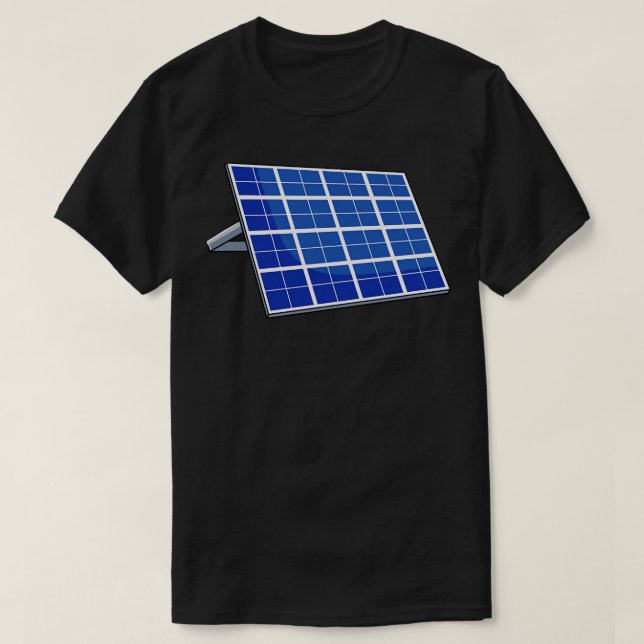 Solpaneler för förnybar energi t shirt (Design framsida)