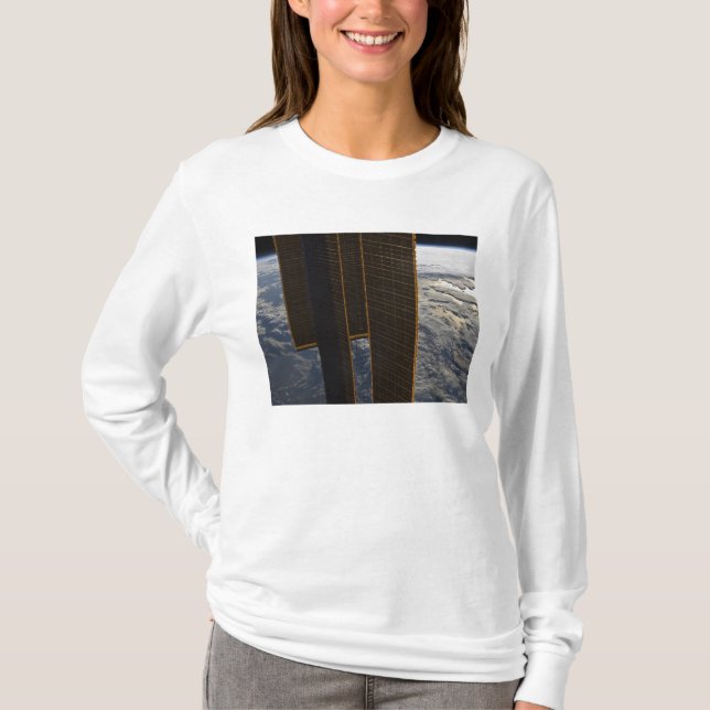 Solpaneler i Internationell Space Station Tröja (Framsida)