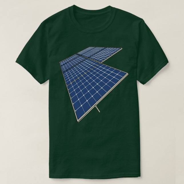 Solpaneler Solpaneler för förnybar energi T Shirt (Design framsida)