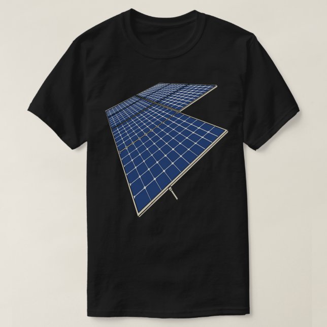 Solpaneler Solpaneler för förnybar energi T Shirt (Design framsida)