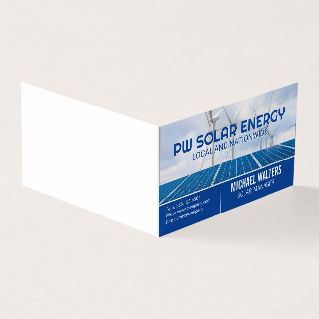 Solpaneler | Windmills | Ren energi Kort (Utsida)