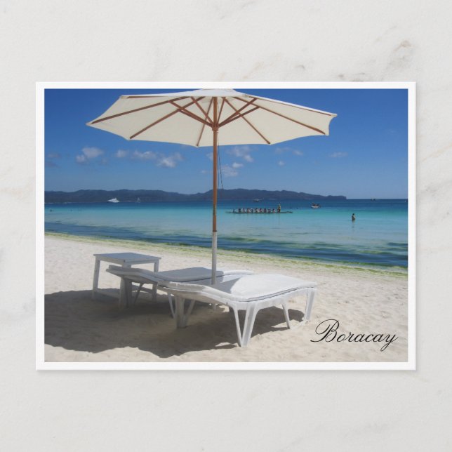 solparasoll boracay vykort (Framsida)