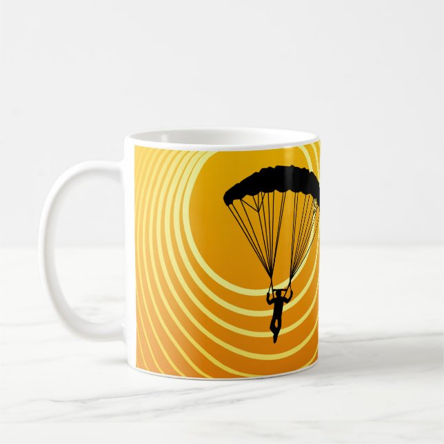 solplatsskydiver kaffemugg (Vänster)